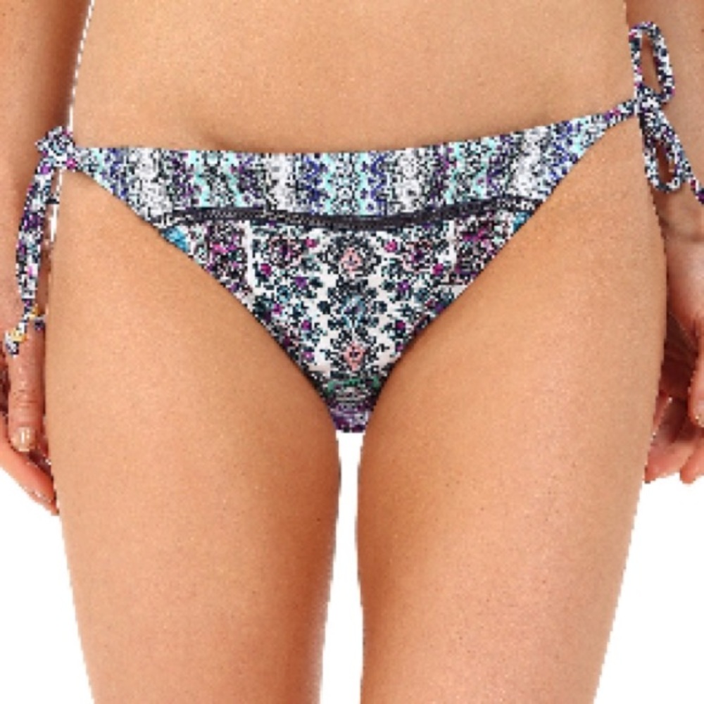 Nanette Lepore Tie Hipster Swim Bottom Paros XS